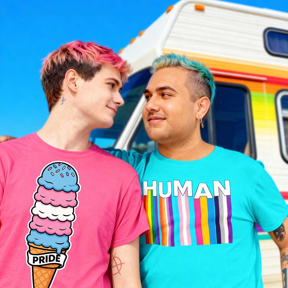 LGBTQ+ Pride Clothing & Tees — Unfiltered, Queer, Made-to-Order