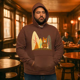 Cheeky Bear Pride Hoodie Grizzly LGBTQ+ Pullover Fun Gay Bear Flag Apparel