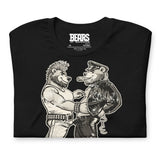Bears of Backroom Leather & Punk Bear Tee – alternate front view, black t-shirt with distressed print