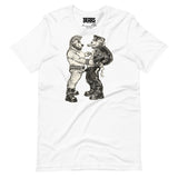 Bears of Backroom Leather & Punk Bear Tee – front view, white unisex t-shirt