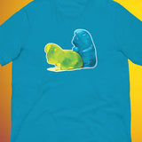 Gummy-Bearback-Aqua Shirt flat closeup - backroomgear - your LGBTQI Gay Kink Apparel Store