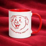 Happy Little Fist Pig Mug – Kink Humor Pig Play Coffee Cup