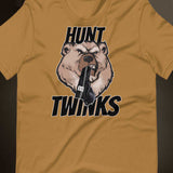 toast brown Hunt Twinks t-shirt - gay bear daddy pride tee by BackRoom Gear