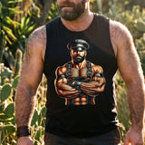 Sir Leather Alpha Muscle Shirt – Gay Dom Leather Daddy Tee