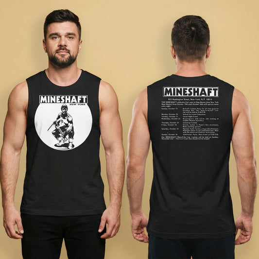 Mineshaft NYC Pickaxe Tank – Vintage Gay Leather Bar Tee