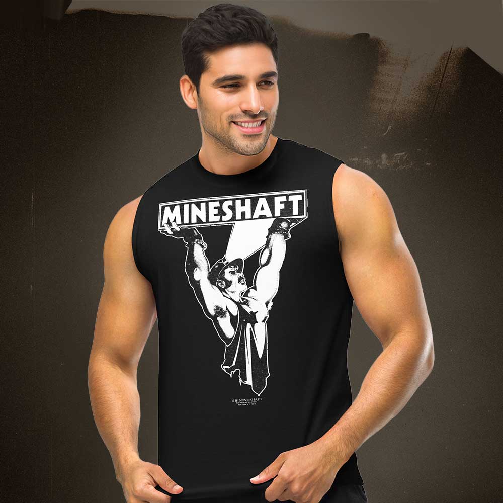 Mineshaft NYC Leather Bar Muscle Tank | Vintage Gay Club Graphic