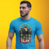 SLAY Kingdom Penguin Protest Tee – Anti-Tariff Political Humor T-Shirt