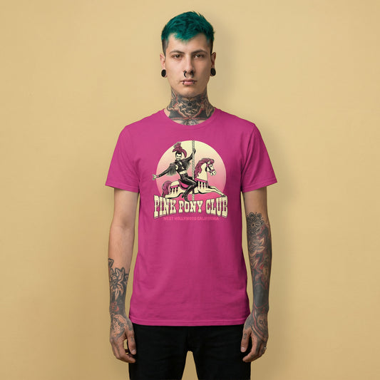 Pink Pony Club T-Shirt – LGBTQ+ Leather Pride Gay Tee