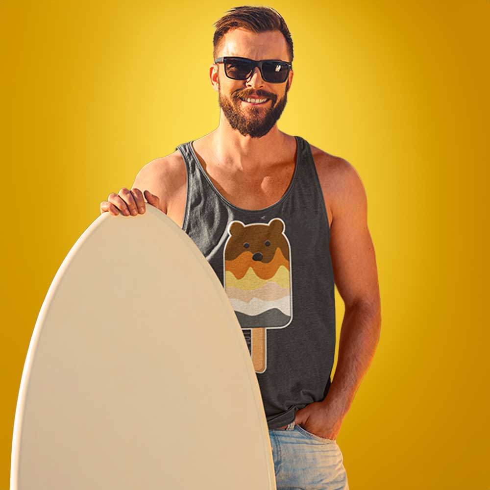 Chill Out Bear Pride Tank LGBTQ+ Gay Bear Pride Tank Top