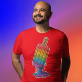 Pride Ice Pop T-Shirt – Bold LGBTQ+ Graphic Tee, Rainbow Equality Shirt
