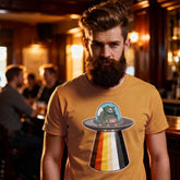 UFO Bear T-Shirt – Gay Leather Pride Tee for Bears