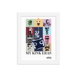 Kink Eras poster in White wooden frame - LGBTQ+ kink pride Eras Tour parody art print by BackRoom Gear