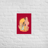 Vintage Brokeback Cowboy Sunset Print Western Gay Pride Poster