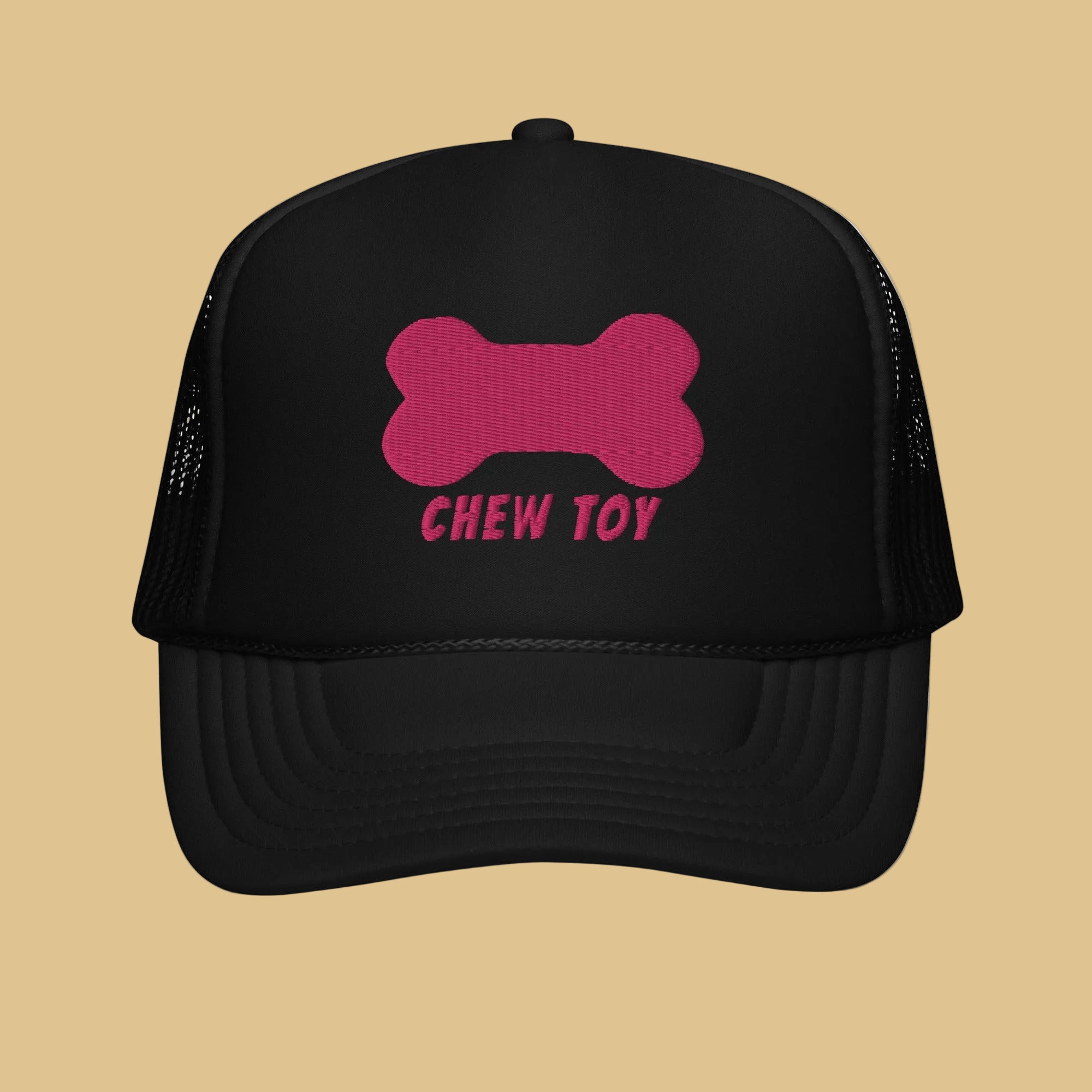 Chew Toy Pup Cap Pink front - BackRoomGear - your LGBTQI Gay Kink Apparel Store