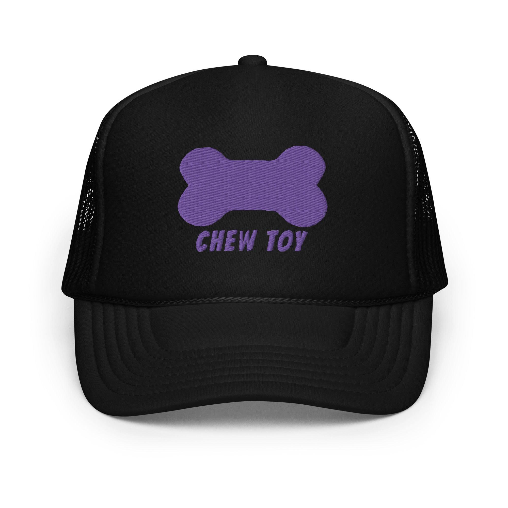 Chew Toy Pup Cap purple front - BackRoomGear - your LGBTQI Gay Kink Apparel Store