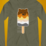 Popsicle Bear Long Sleeve Tee – Cozy Gay Bear Ice Cream Tee