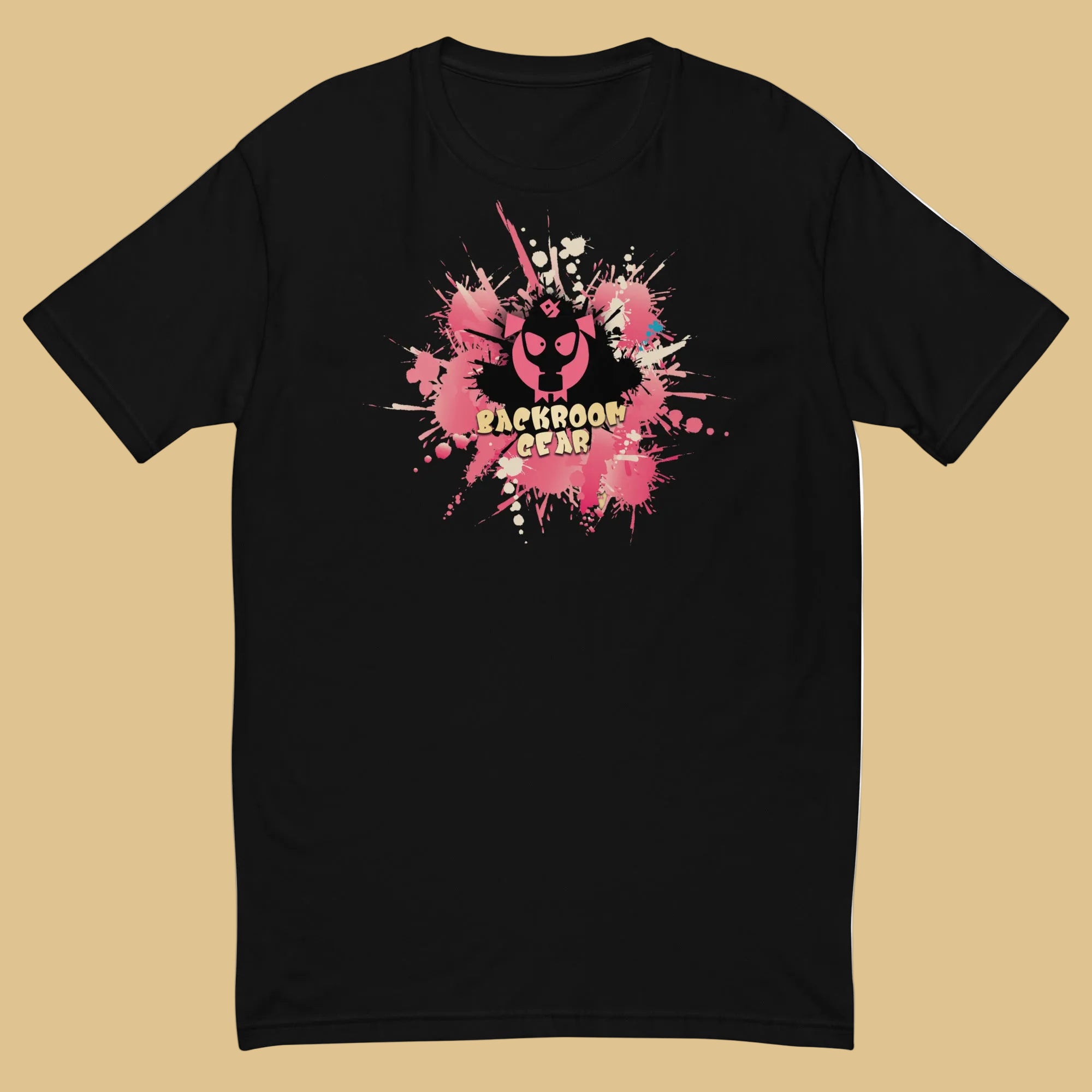 Backroom-Gear Logo Black T-Shirt-Flat-Backroom-Gear - your LGBTQI Gay Kink Apparel Store