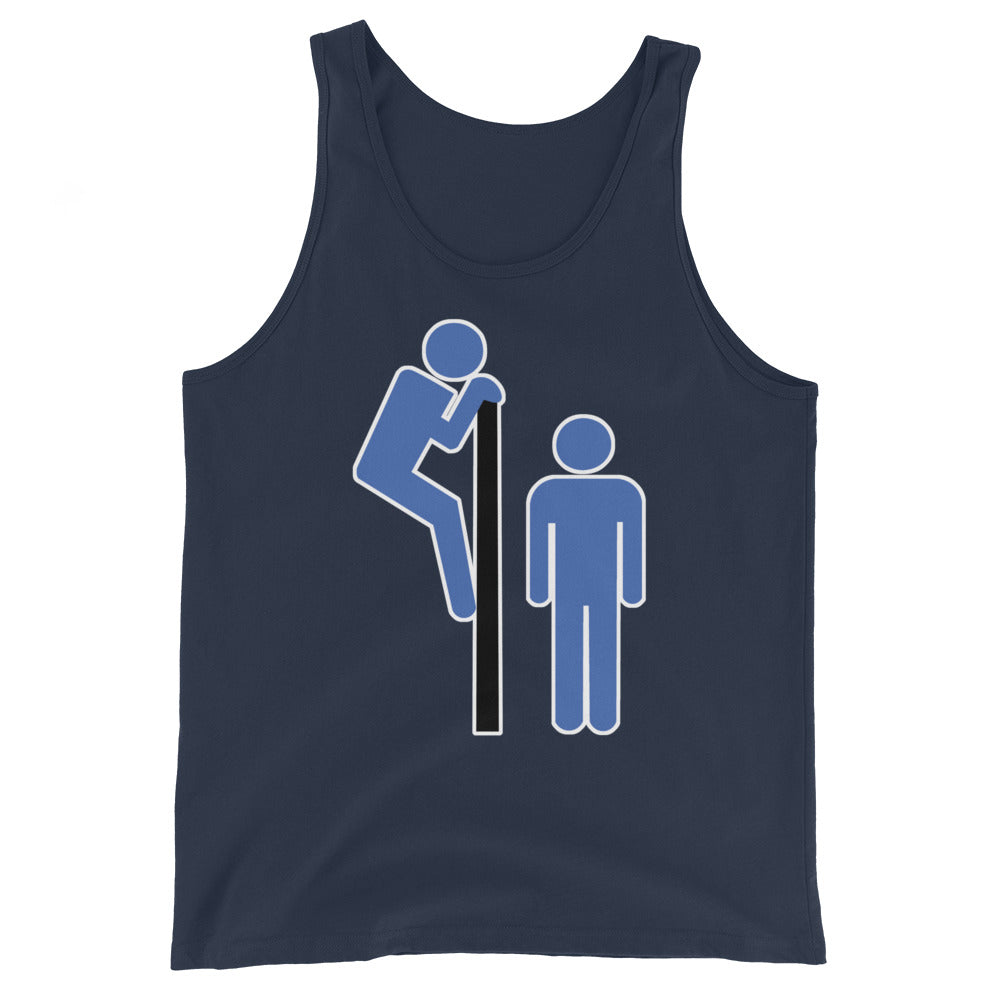 Gay Cruisin' Tank Top Navy Flat - BackRoomGear - your LGBTQI Gay Kink Apparel Store - take me to the cottage