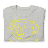 Athletic heather Happy Little Piss Pig t-shirt - watersports kink pride LGBTQ+ tee by BackRoomGear