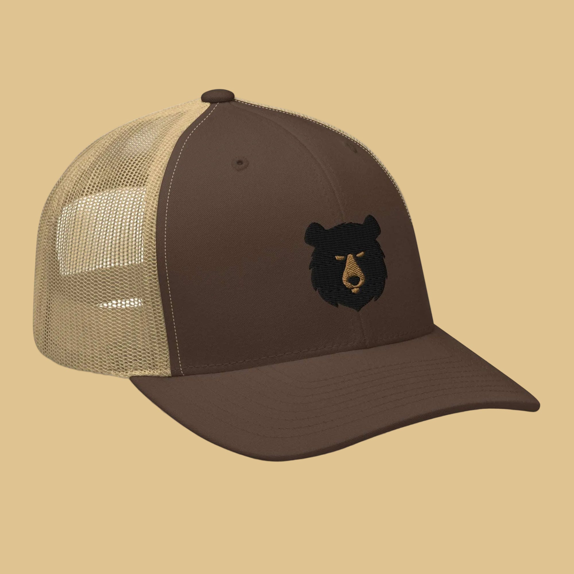 BEAR Cap Brown Left 3/4 - BackRoomGear - your LGBTQI Gay Kink Apparel Store