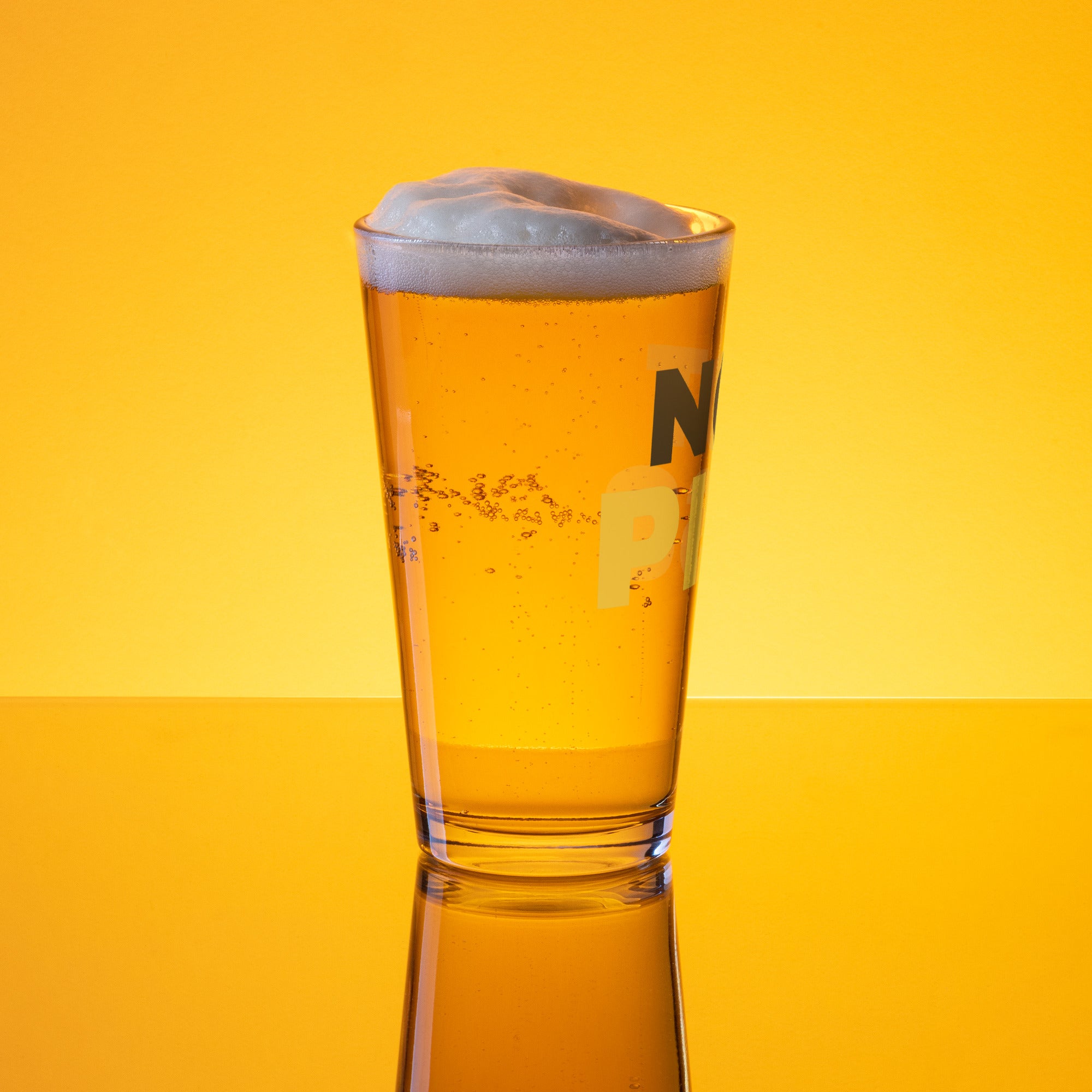 NOT PISS pint glass - watersports kink pride LGBTQ+ glass by BackRoomGear