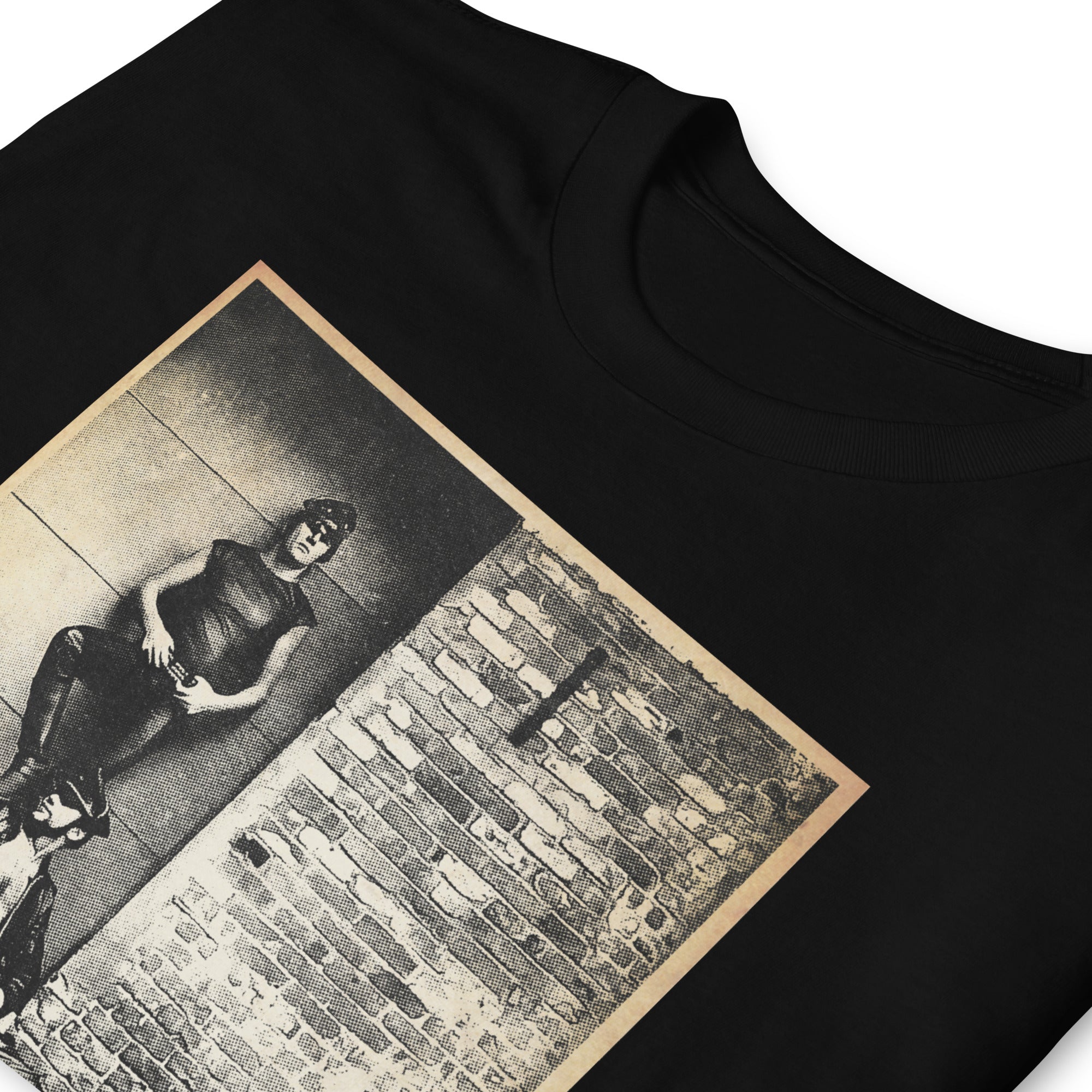 Leather Men Shirt-Black zoomed-backroom gear - Gay Leather Flag Tee – LGBTQ+ pride t-shirts US UK – Gay pride shirts collection – Made-to-order gay apparel