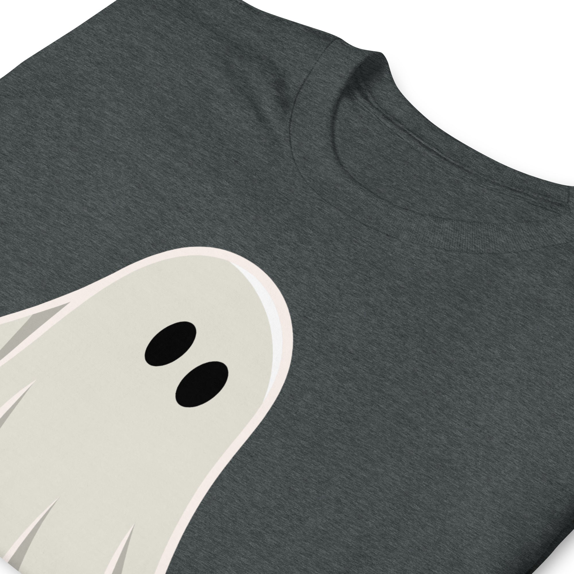 folded Gray shirt with a graphic of a ghost with a large penis. The shirt is designed for adults and features a playful, spooky Halloween theme- Black Well Hung Ghost Halloween shirt - spooky gay ghost tee by BackRoomGear - gay christmas