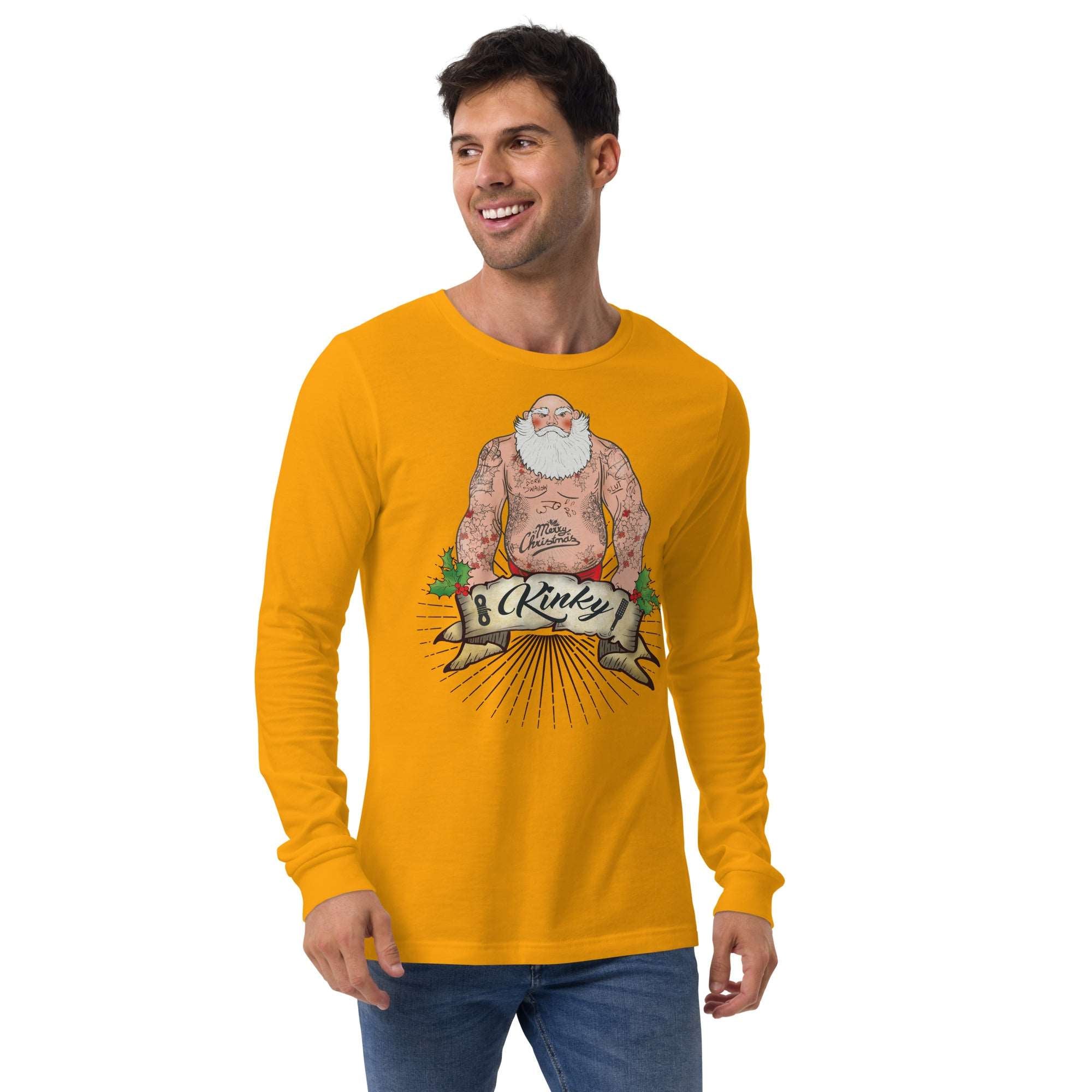 Kinky Santa Long Sleeve Tee - BackRoomGear