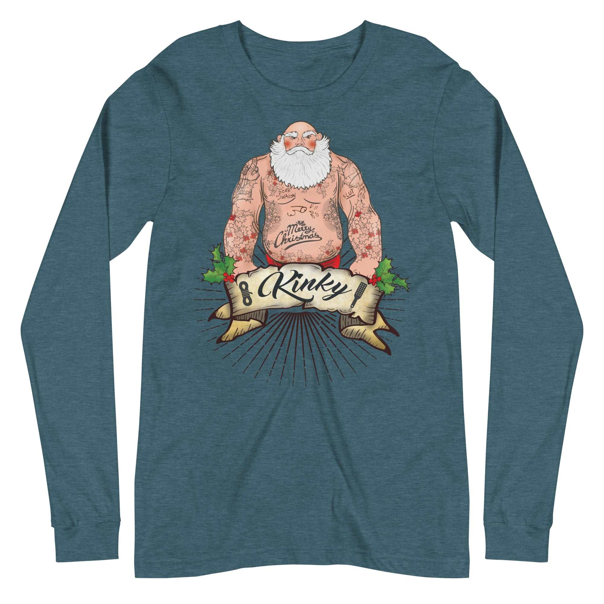 Kinky Santa Long Sleeve Tee - BackRoomGear