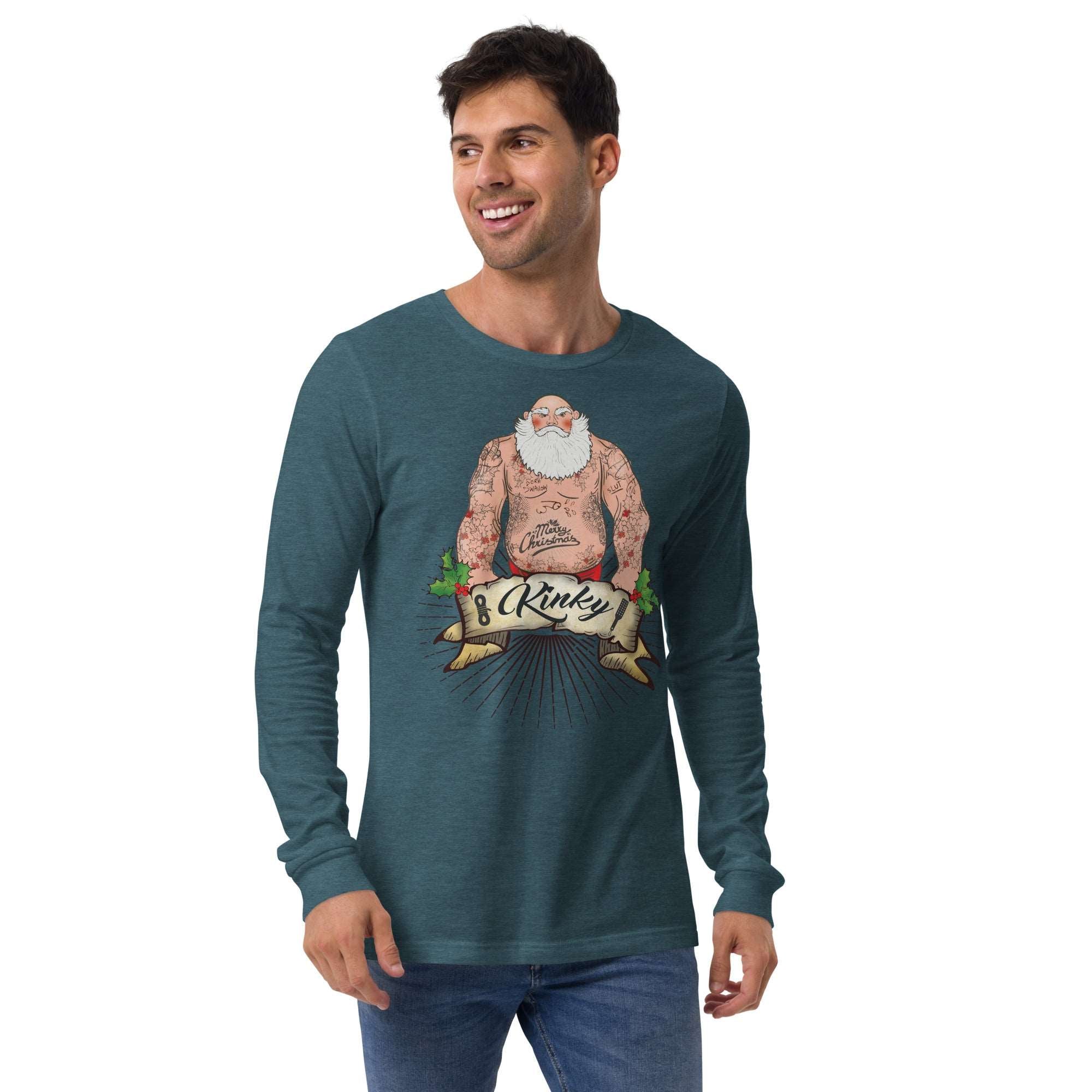 Kinky Santa Long Sleeve Tee - BackRoomGear