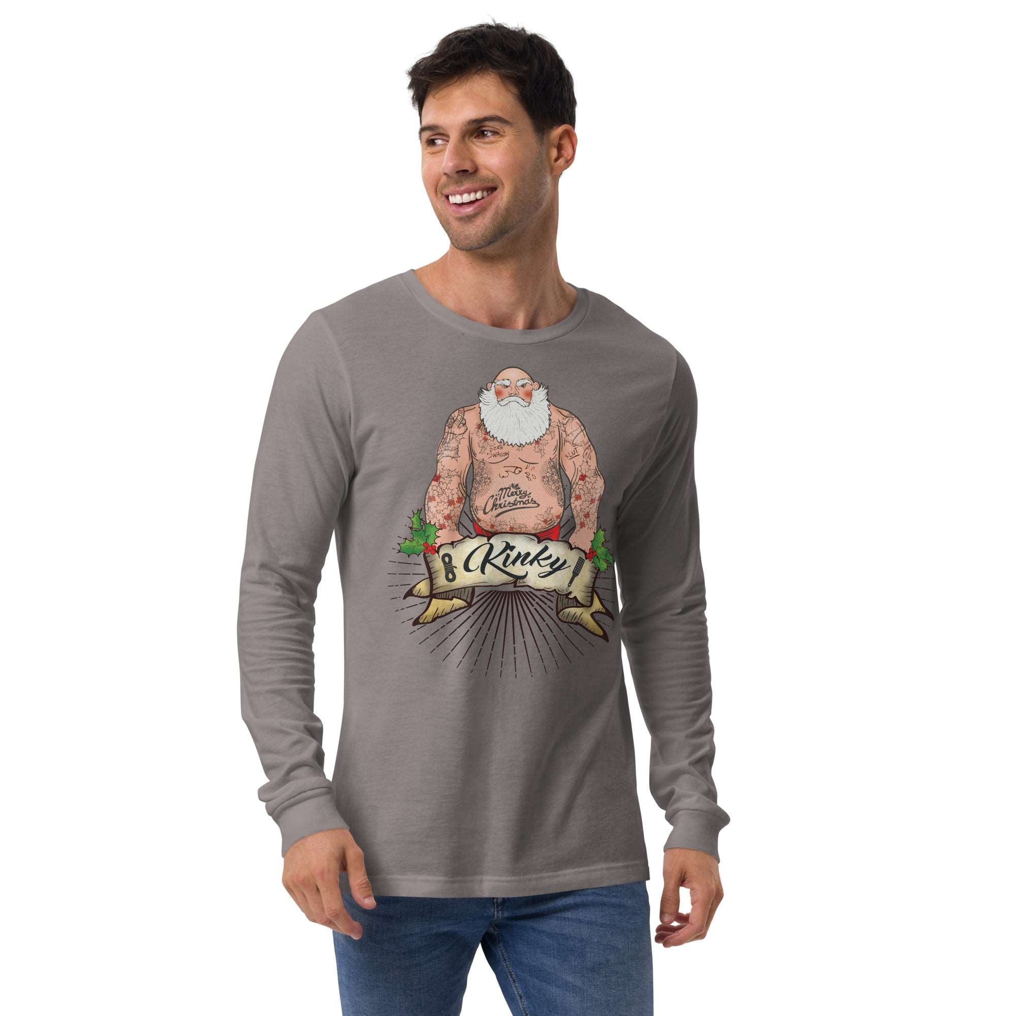 Kinky Santa Long Sleeve Tee - BackRoomGear