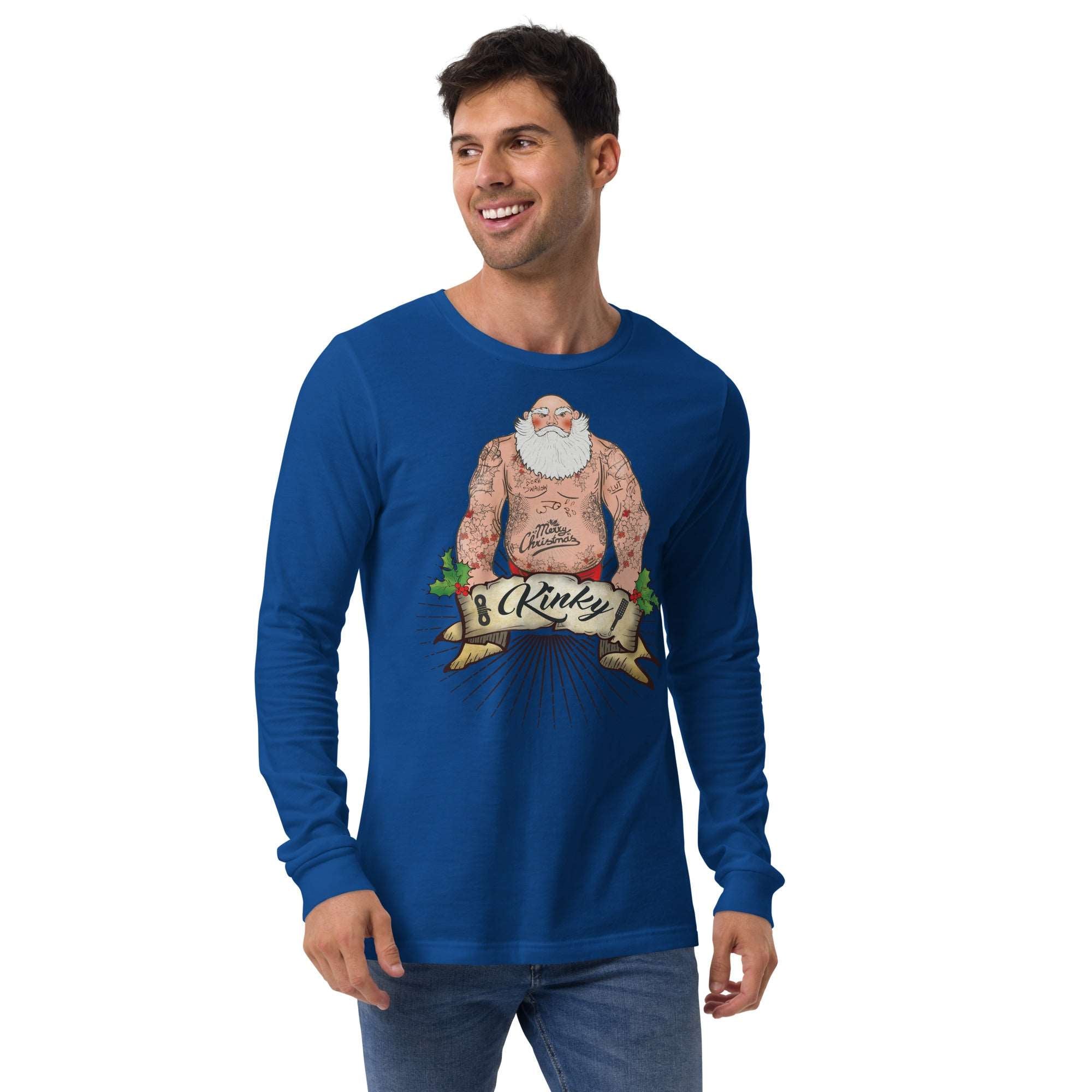 Kinky Santa Long Sleeve Tee - BackRoomGear