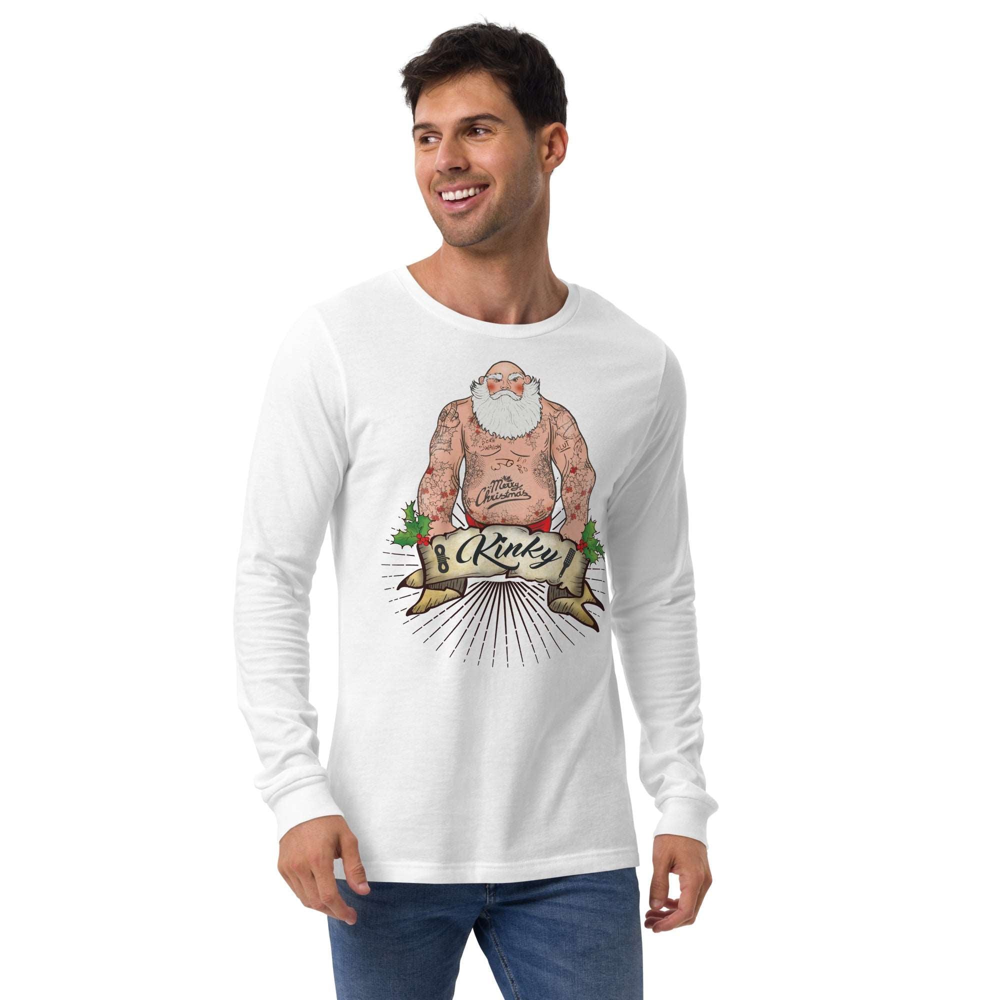 Kinky Santa Long Sleeve Tee - BackRoomGear