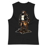 Leather Daddy Bear Muscle Tank | Gay Pride Bear Community Tank Top