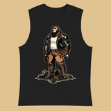 Leather Daddy Bear Muscle Tank | Gay Pride Bear Community Tank Top