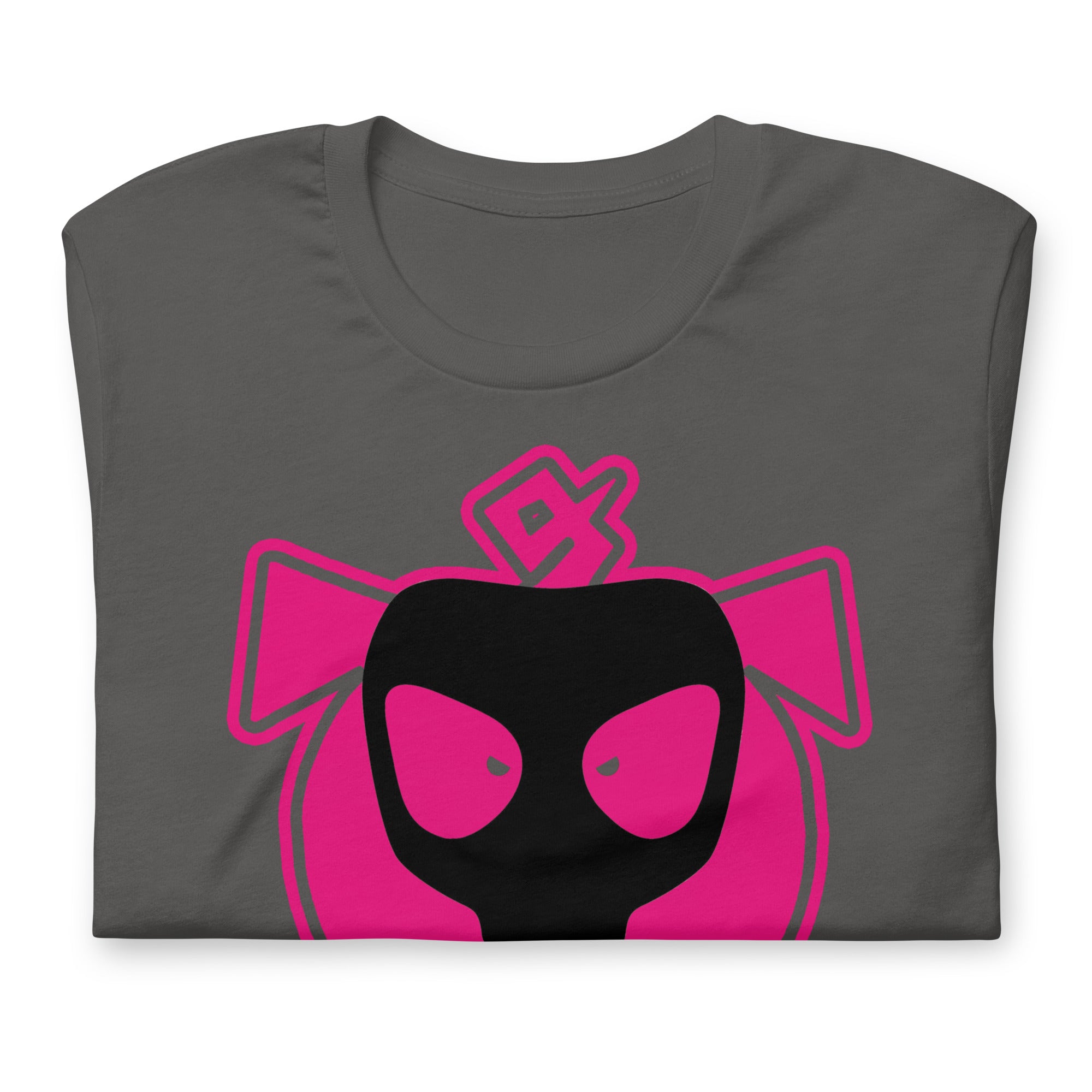 Gas Mask Piggy Shirt Asphalt Folded - BackRoomGear - your LGBTQI Gay Kink Apparel Store