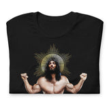 Ripped Saviour Black T-Shirt folded Backroom Gear - your LGBTQI Gay Kink Apparel Store