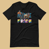 Kink-Pride-Black Flat Shirt - backroom gear - Kink Belongs at Pride T-Shirt – Bold LGBTQ+ Kink Pride Tee – Gay pride shirts collection – LGBTQ+ pride t-shirts US UK – Made-to-order gay apparel