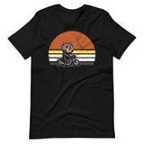 Leather Biker Bear T-Shirt Cute Retro Sunset Design