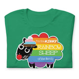 Kelly green Kinky Rainbow Sheep T-Shirt – LGBTQ+ Kink Pride Tee – Gay pride shirts collection – LGBTQ+ pride t-shirts US UK – Made-to-order gay apparel