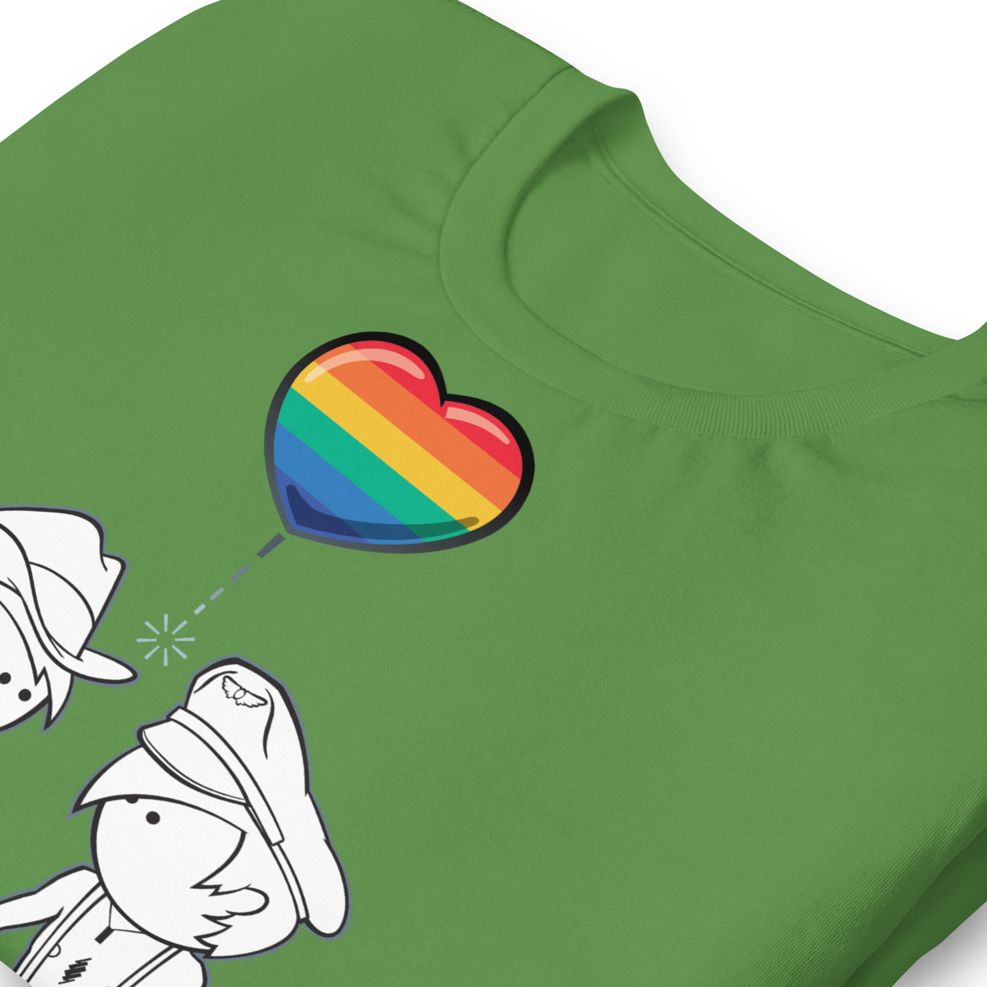 Leaf Green Leather Lovers Pride t-shirt - BDSM gay leather flag tee by BackRoomGear -LGBTQ+ pride t-shirts US UK – Made-to-order LGBTQ clothing