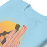 Vintage Brokeback Cowboy Sunset T-Shirt Western Gay Pride Tee