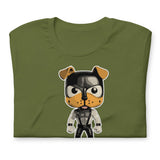 folded olive green T-Shirt – Gay Puppy Play LGBTQ+ Tee – Gay pride shirts collection – LGBTQ+ pride t-shirts US UK – Made-to-order gay apparel