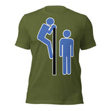 Olive Cruisin' gay culture t-shirt with retro cruising graphic - LGBTQ+ pride apparel by BackRoom Gear