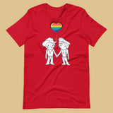 Red Leather Lovers Pride t-shirt - BDSM gay leather flag tee by BackRoomGear -LGBTQ+ pride t-shirts US UK – Made-to-order LGBTQ clothing