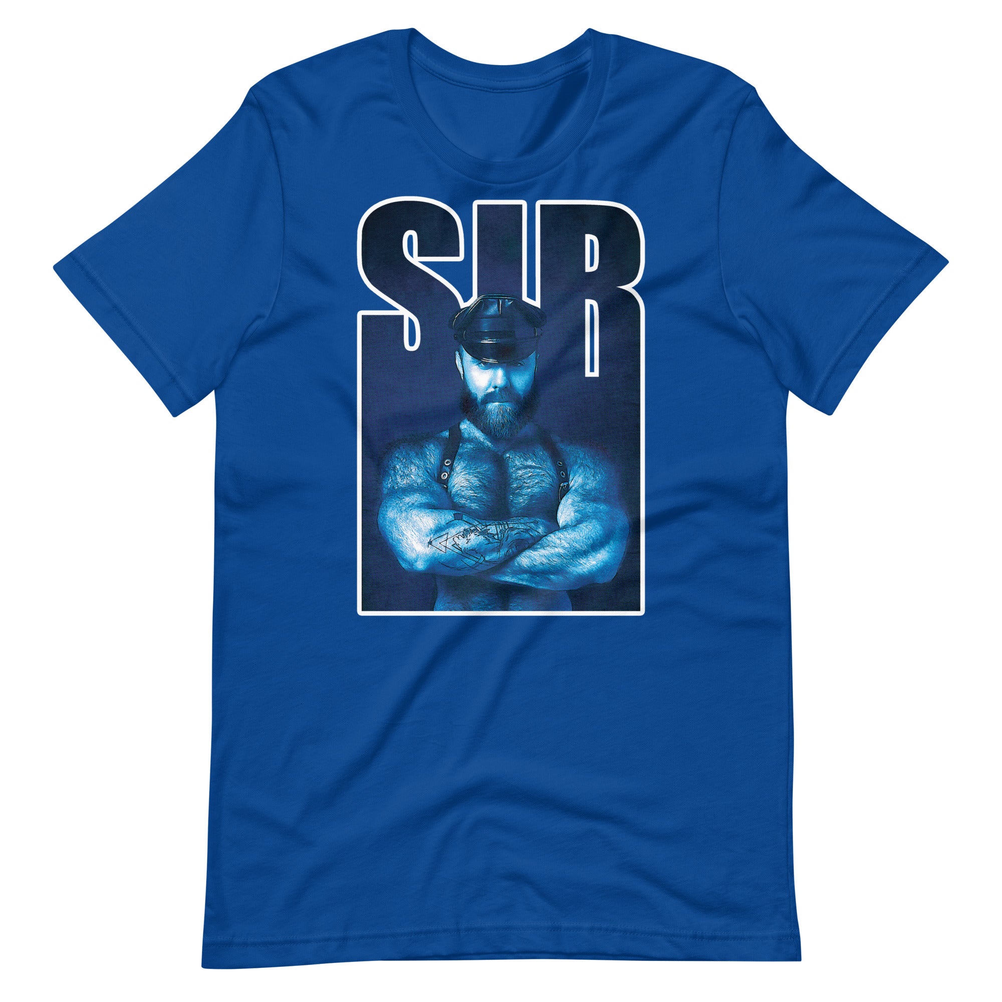 Sir Bear shirt true royal flat - backroomgear - your LGBTQI Gay Kink Apparel Store