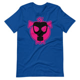 Gas Mask Piggy Shirt true royal Flat - BackRoomGear - your LGBTQI Gay Kink Apparel Store