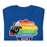 True royal blue Kinky Rainbow Sheep T-Shirt – LGBTQ+ Kink Pride Tee – Gay pride shirts collection – LGBTQ+ pride t-shirts US UK – Made-to-order gay apparel