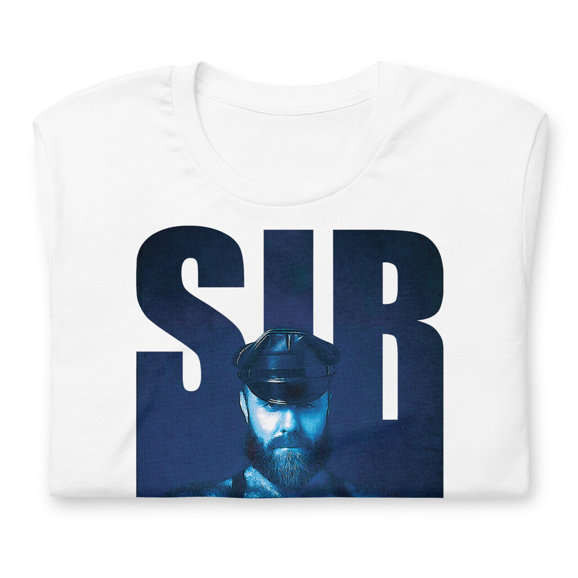 Sir Bear shirt white flat folded - backroomgear - your LGBTQI Gay Kink Apparel Store