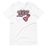 Love Dick Shirt-White flat-backroomgear - your LGBTQI Gay Kink Apparel Store